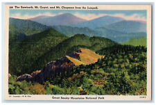 c1940's Sawteeth Mt.Guyot Great Smoky Mountains National Park Postcard picture