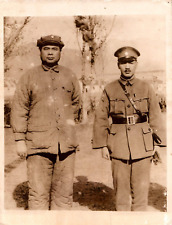 1932 CHINESE GENERALS FENG YU HSIANG + CHIANG KAI-SHEK PRESS SHANGHAI PHOTO C46 picture
