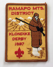 Boy Scouts BSA - 1987 Ramapo Mountains District Klondike Derby Embroidered Patch picture