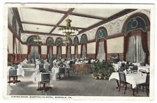 NORFOLK VA/VIRGINIA Postcard MONTICELLO HOTEL Dining Room, to Bastrop LA 1919 picture