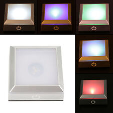 6 Colorful LED Light Crystal Display Stand Base picture