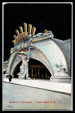 Vintage Postcards Entrance to Dreamland, Coney Island, N.Y. Divided I. Stern picture