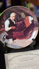 Vintage 1987 Edwin M. Knowles Collectible Norman Rockwell Plate 