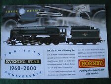 HORNBY DETAIL INTO MODELS BR 2.10.0 CLASS 9F EVENING STAR 2000 ADVERT A4 FILE 25 picture