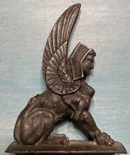 Vintage Brass Egyptian Sphinx Metal Base • Winged Griffin (392) picture