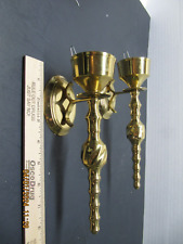 Vintage Solid Brass Wall Sconces picture