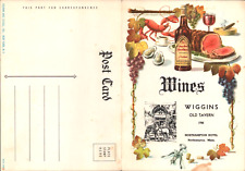 1958 WIGGINS OLD TAVERN at HOTEL NORTHAMPTON vintage wines menu MASSACHUSETTS picture