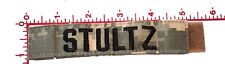 STULTZ U.S. Army Digitial Camouflauge Camo Embroidered Hook Loop Patch Name picture