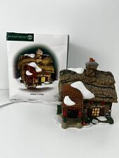 Holly berry Cottage Department 56 Dickens Village Series Porcelain Light Up picture