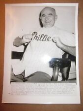 1954 Wire Photo Wally Moses Phillies picture