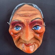 Paper Mache Mask La Bruja Witch Old Woman picture