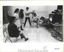 1990 Press Photo Students at a Broadcasting class in Spokane Area Skills Center picture