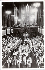 RPPC Coronation of King George VI- 1937 Tuck Photo Postcard- Conclusion Ceremony picture