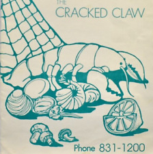 1980s The Cracked Claw Restaurant Menu Urbana Pike Frederick Maryland picture