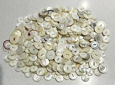 ONE POUND Old Vintage Antique Shell Buttons PEARL MOP ABALONE SHELL picture