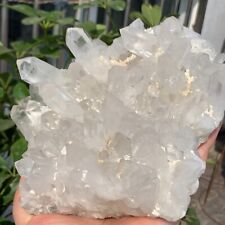 5.2LB Natural White Clear Quartz Crystal Cluster Rough Healing Specimen picture