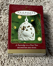 Hallmark Keepsake A Partridge In A Pear Tree Christmas Ornament 2001 picture