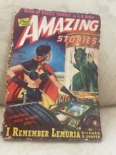 AMAZING STORIES March 1945 Science PulpFiction I remember Lemuria Richard Shaver picture