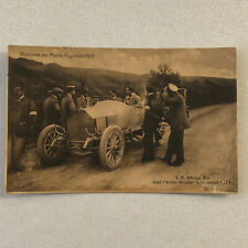 Antique 1910 Italian Racing Car Postcard Post Card Automobile Spa 1915 Stamp  picture