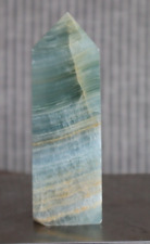 BLUE ONYX POINT (4 SIDED) 3.80 INCHES TALL/ 185 GRAMS picture