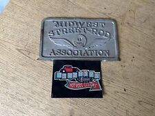 Vintage Midwest Street Rod Association Club Plaque Hot Rod Aluminum picture