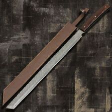 Custom Handmade 25 inches Carbon Steel Hunting sword Camping Knife picture
