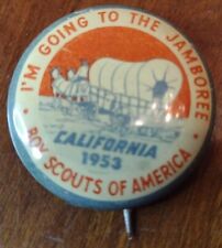 Vtg BOY SCOUT JAMBOREE 1953 CALIFORNIA rare bsa scouts wagon picture