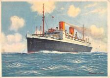 SS STUTTGART AT SEA, NORD-DEUTSCHER LLOYD LINE, ARTIST IMAGE used Sea Post 1934 picture