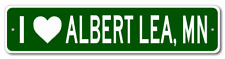 I Love Albert Lea, Minnesota Metal Wall Decor City Limit Sign - Aluminum picture
