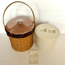Longaberger Ice Bucket Basket Set w/ Falling Leaves Liner – New (Other) picture