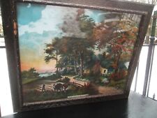 Antique Frame with Ulysses S Grant Lithograph Birth Place Point Pleasant Ohio picture
