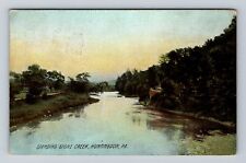 Huntingdon PA-Pennsylvania, Standing Stone Creek, Antique Vintage c1909 Postcard picture