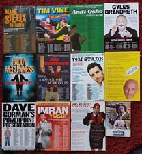 2011 Comedy Tour FLYERS x 12 Tom Stade/Tim Vine/Mark Steel/Andi Osho & more picture