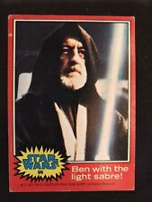 1977 Topps Star Wars Series 2 (Red) #99- Ben with the light sabre picture