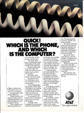 1987 AT&T Communications Telephone Computer Cords Magazine Print Ad 8.5X11 picture