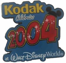 Walt Disney World Park Pin Back Kodak Celebrates 2004 w/ Mickey Ears Backing picture
