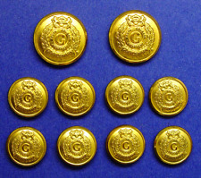 GUARDSMARK REPLACEMENT BUTTONS 10 MADE BY WATERBURY CO GOOD USED COND. picture