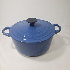 Le Creuset Blue Cast Iron 1.5 quarter? Pot 18 Dutch Oven France w/ Lid picture