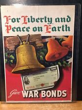 Original 1944 WWII War Bonds Poster picture