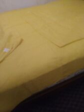 Vintage Rib Cord Cotton Bedspread Yellow 76