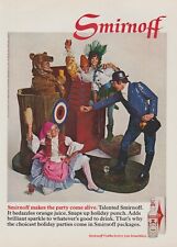 1968 Smirnoff Vodka - Holiday Party - Christmas Toys Come Alive - Print Ad Photo picture