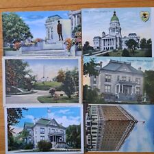 LOT of 6  SPRINGFIELD, ILLINOIS    Vintage  Postcards  1900's-1930's picture
