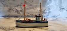 Vintage Wooden Fishing Boat Decor 6 Inches Long picture