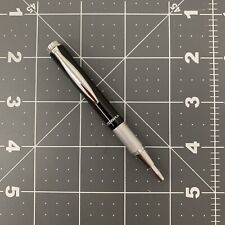 Zebra Mini Ball Point Expandable Pen Black Silver Chrome Tone picture