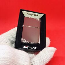 NIB-Zippo #260 VINTAGE HIGH POLISH CHROME w SLASHES -A 21 picture