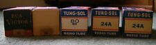LOT OF 5 TYPE 24A, 35/51 & 80 TESTED NEW OLD STOCK ANTIQUE RADIO TUBES picture