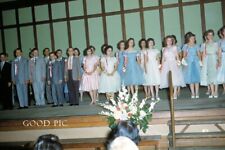 #WE4- z Vintage 35mm Slide Photo- Men and Women on Stage  -1959 picture
