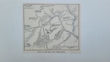 Battle of Bull Run Plan Battlefield 1888 Civil War Map picture