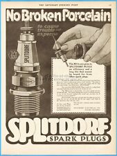 1917 Splitdorf Electrical Co Green Jacket Spark Plugs Newark New Jersey MICA Ad picture