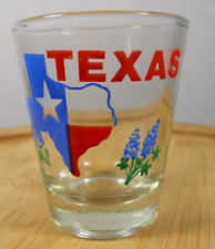 vintage state of Texas map souvenir shotglass bar picture
